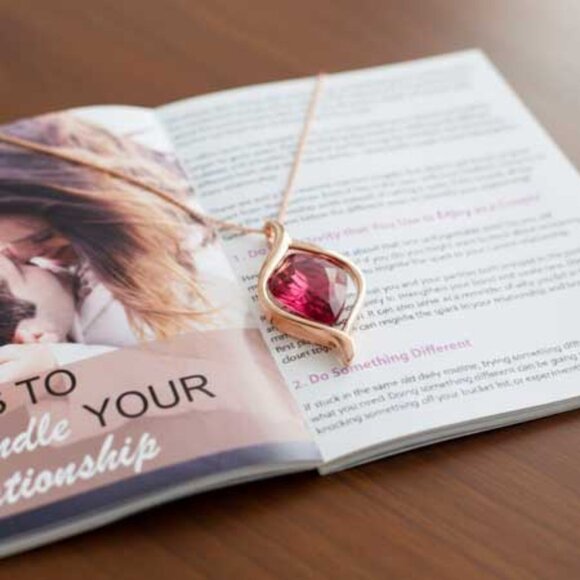 2/$40 Ladies Exclusive Red Crystal Necklace - Picture 4 of 12